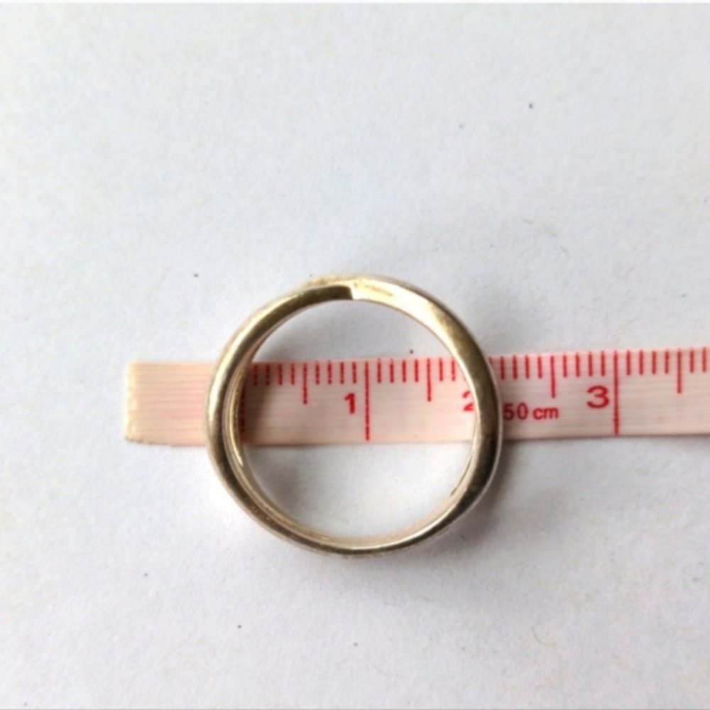 Designer Stella & Dot silver tone infinity ring, size 7.5-8 - Picture 3 of 5